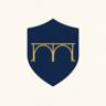 Social avatar placeholder — shield and bridge mark
